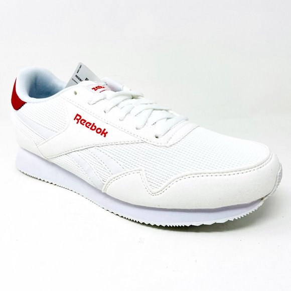 Reebok Royal Classic Jogger 3 White Red Mens Casual Sneakers EF7805 - Picture 2 of 5